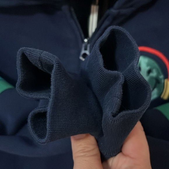 Gap kids navy blue zip up hoodie size M - Picture 6 of 9